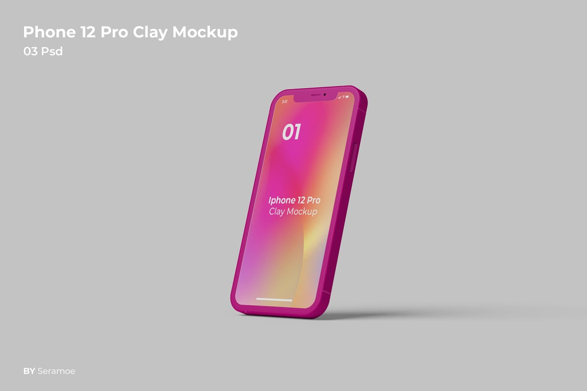 Phone 12 Pro Clay Mockup（378357）-技能树